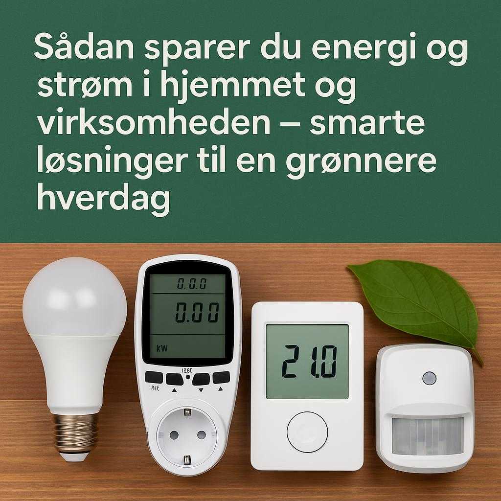 Sådan sparer du energi og strøm i hjemmet og virksomheden – smarte løsninger til en grønnere hverdag