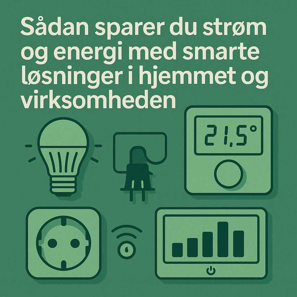 Sådan sparer du strøm og energi med smarte løsninger i hjemmet og virksomheden