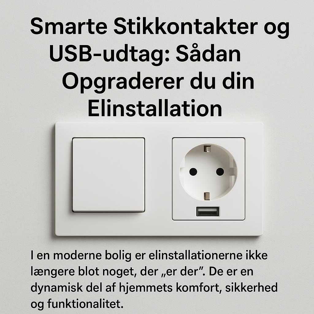 Smarte Stikkontakter og USB-udtag: Sådan Opgraderer du din Elinstallation