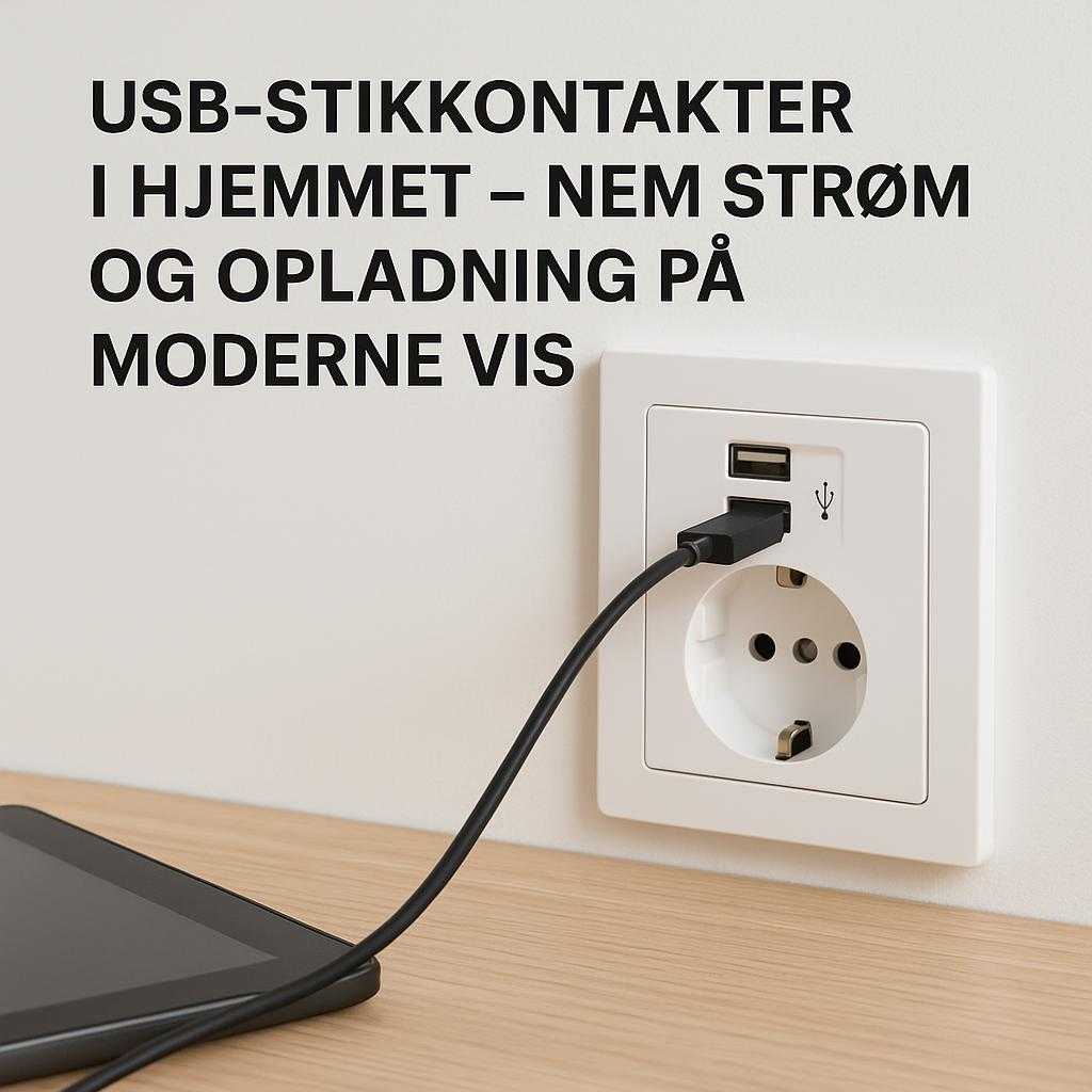 USB-stikkontakter i hjemmet – nem strøm og opladning på moderne vis