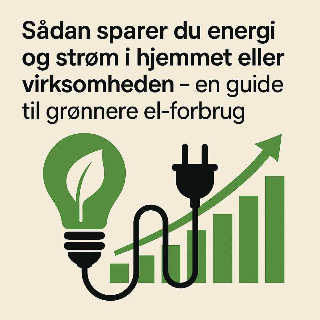 Sådan sparer du energi og strøm i hjemmet eller virksomheden – en guide til grønnere el-forbrug