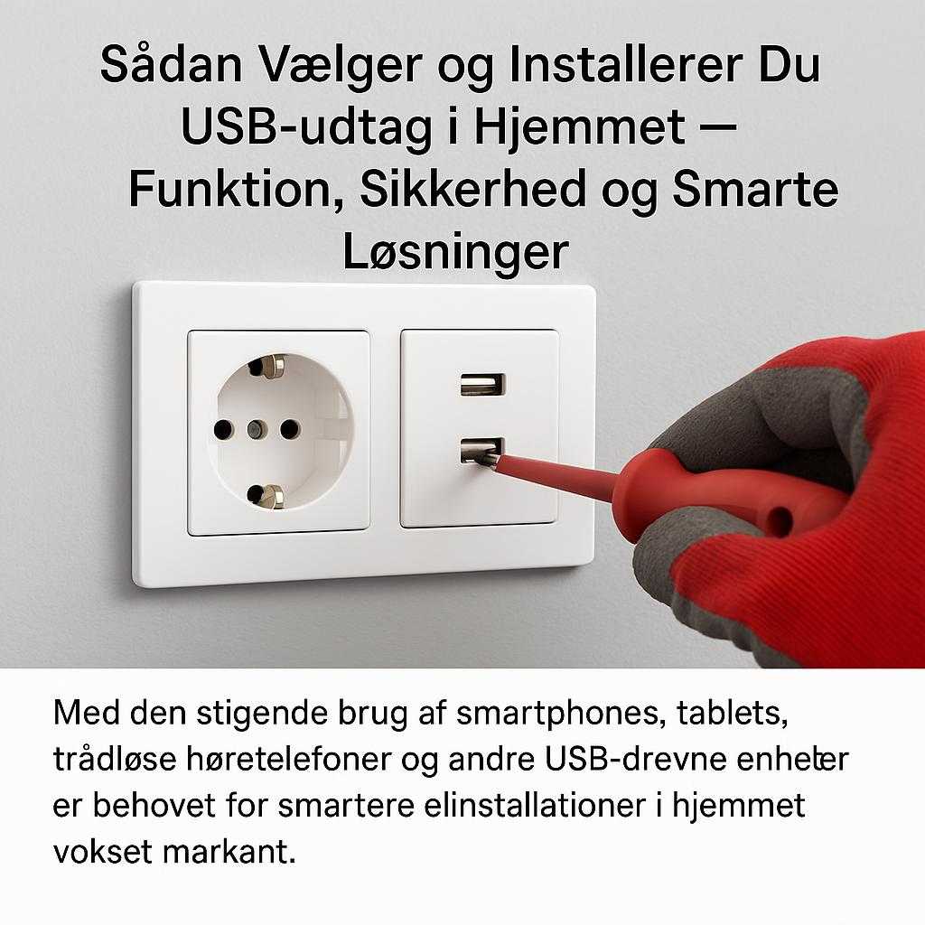 Sådan Vælger og Installerer Du USB-udtag i Hjemmet – Funktion, Sikkerhed og Smarte Løsninger